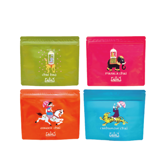 チャイバッグ8包入り4種セット スタンド袋 パケット便 送料無料 即日発送は午前9:30