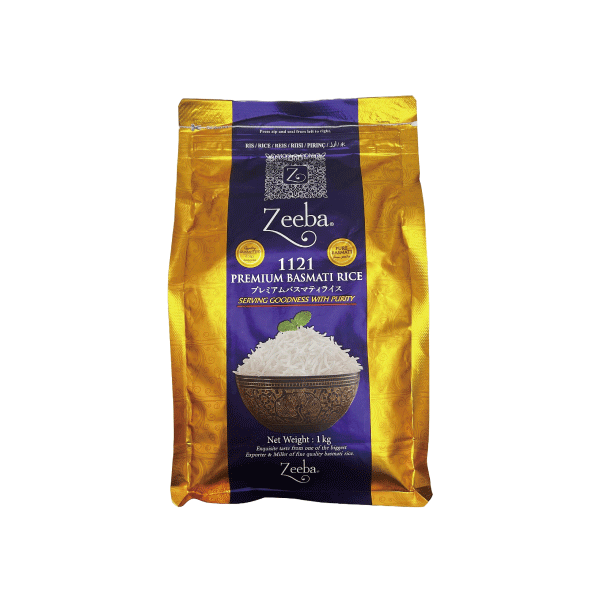 Zeeba PREMIUM バスマティライス 1kg(1袋) インド産 ジーバ Basmati Rice
