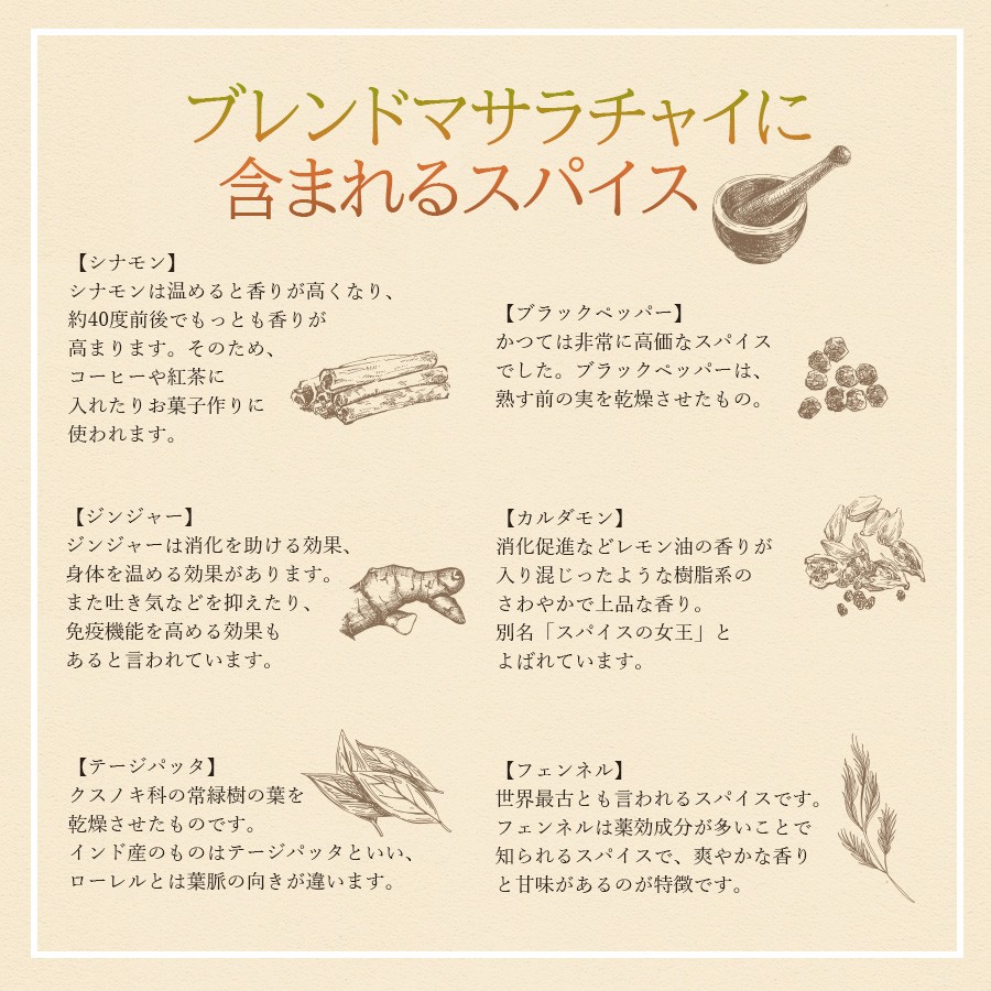 ブレンドマサラチャイ(茶葉とスパイスミックス)200g パケット便送料無料【即日発送は午前9:30】