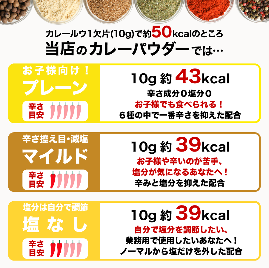 プレーンカレーパウダー 100g 無塩 辛さ0 甘口 小麦粉不使用 Non-salt Non-chili Curry Powder メール便送料無料