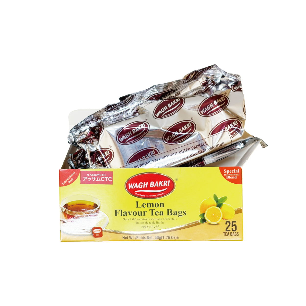 ワグバクリ レモンティーバッグ 2gx25包 Wagh bakri lemon tea bags