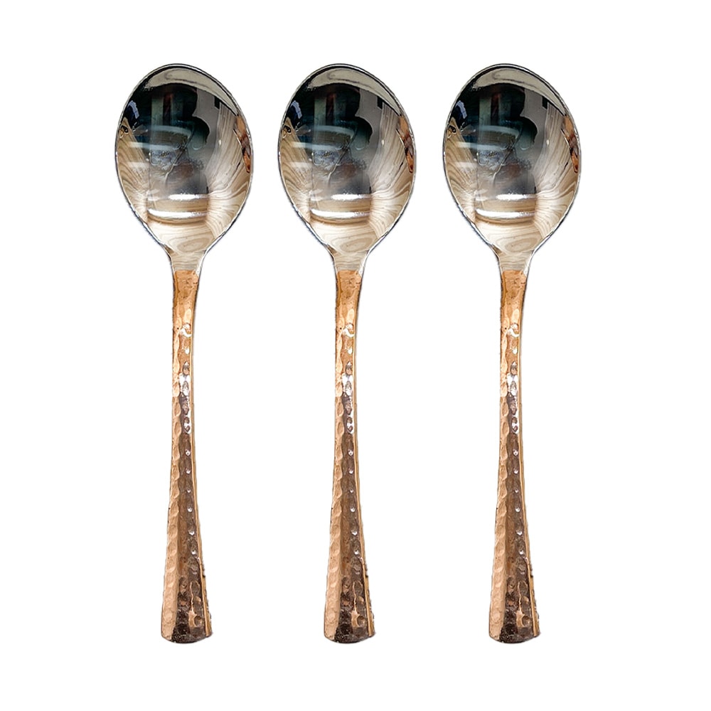 カレー スプーン 3本セット 銅装飾 インド食器 神戸アールティー