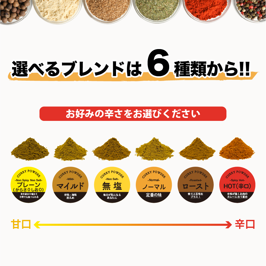 ノーマルカレーパウダー 100g 定番ブレンド 中辛 パケット便送料無料 小麦粉不使用 香料・着色料化学調味無添加 Curry Powder