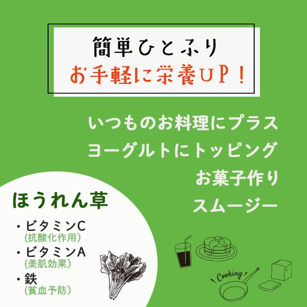 ほうれん草パウダー 500g Spinach Powder