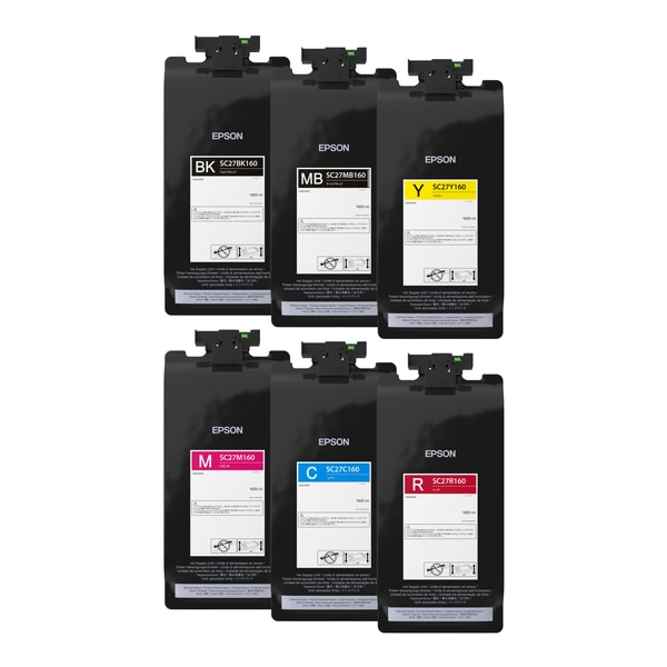 EPSON ���ץ���SureColor�� �������������󥯥��å�/��åɥ�ǥ���6�����åȡ�1600ml�ˡ�SC27SET