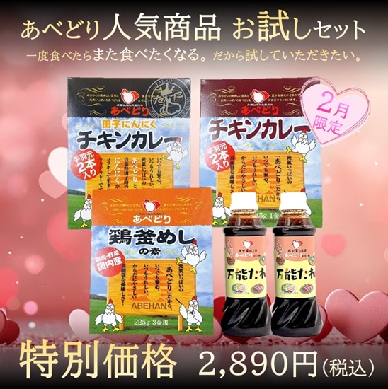 あべどり人気商品お試しセット（2月限定 Vo.2）
