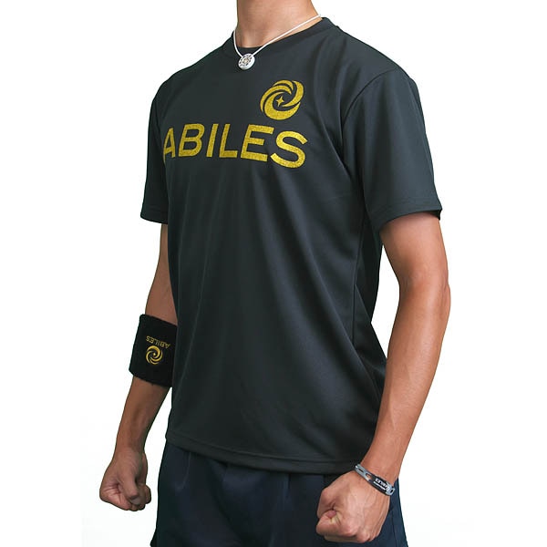 ABILES POWER Tシャツ【黒×金】