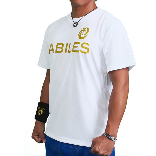 ABILES POWER Tシャツ【白×金】