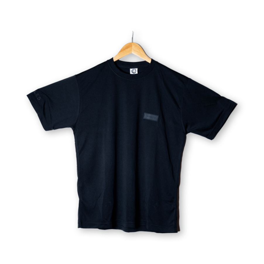 ABILES POWER T-Shirt 【黒×黒ワッペン】