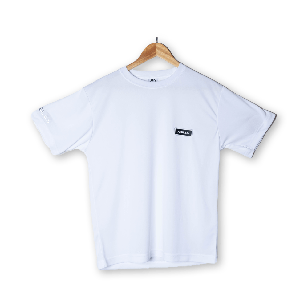 ABILES POWER T-Shirt 【白×白ワッペン】