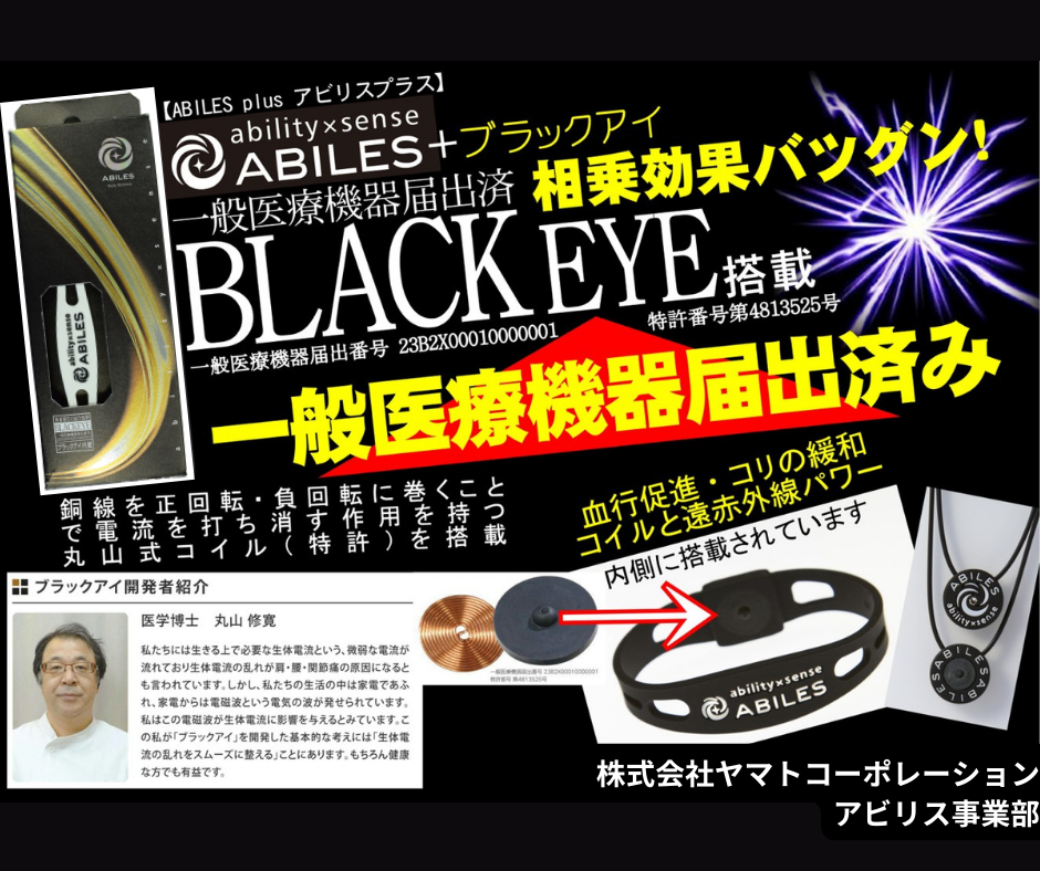 ABILES PLUSネックレス FORCE 【黒】