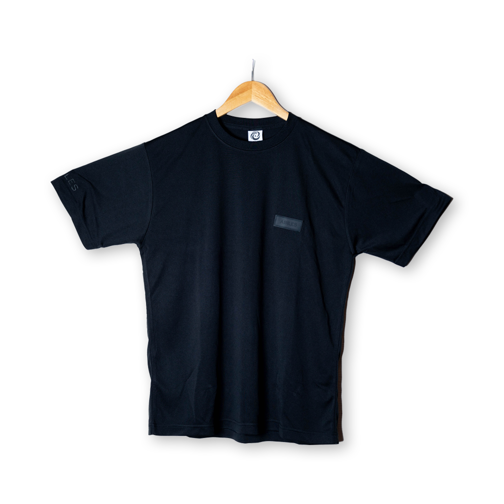 ABILES POWER T-Shirt 【黒×黒ワッペン】