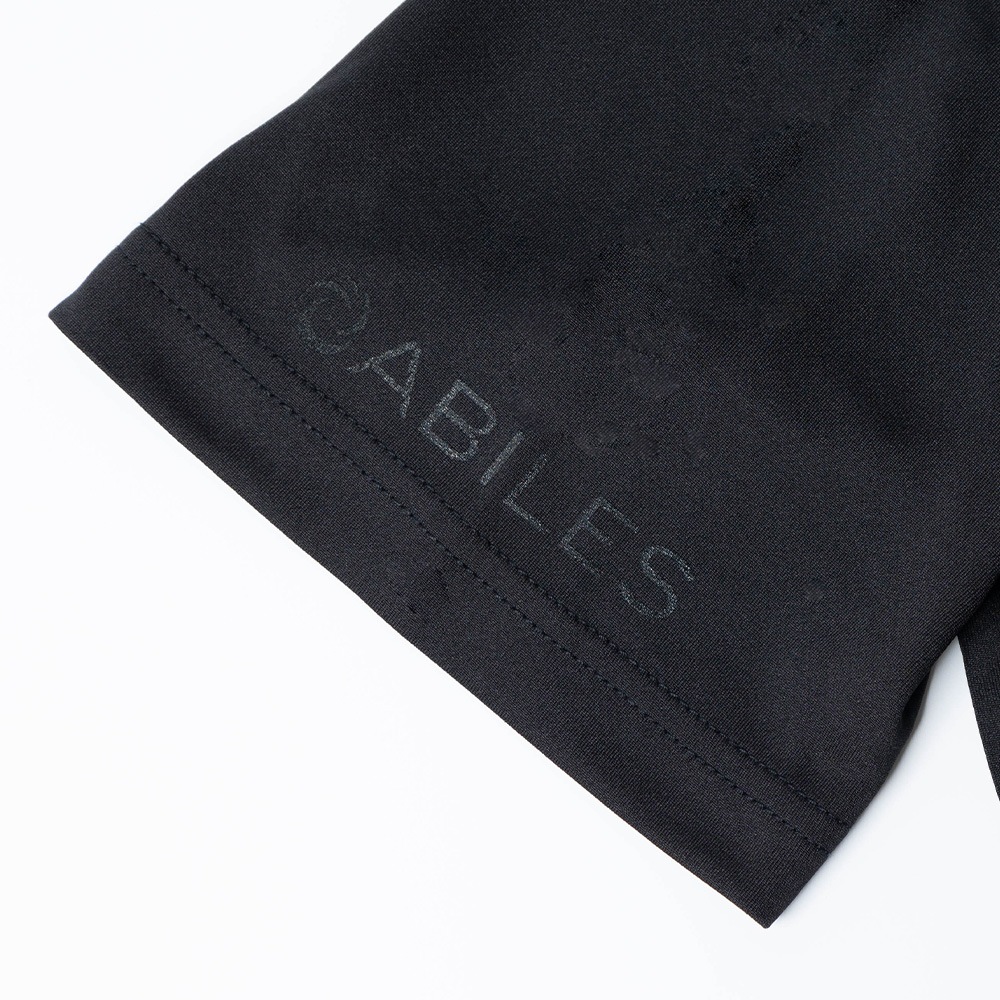 ABILES POWER T-Shirt 【黒×黒ワッペン】