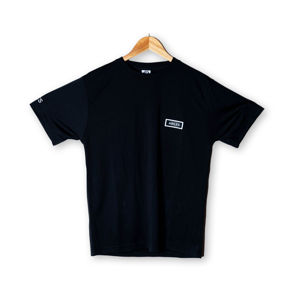 ABILES POWER T-Shirt 【黒×白ワッペン】