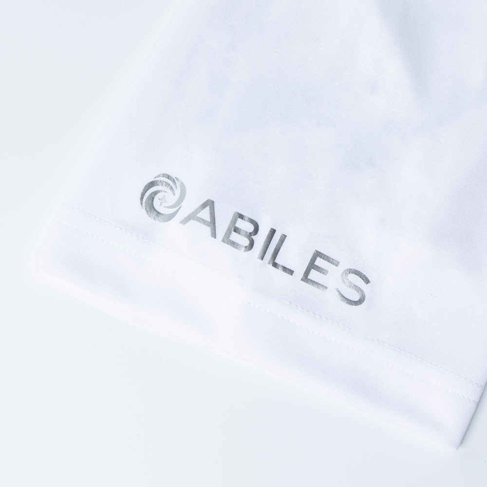 ABILES POWER T-Shirt 【白×白ワッペン】