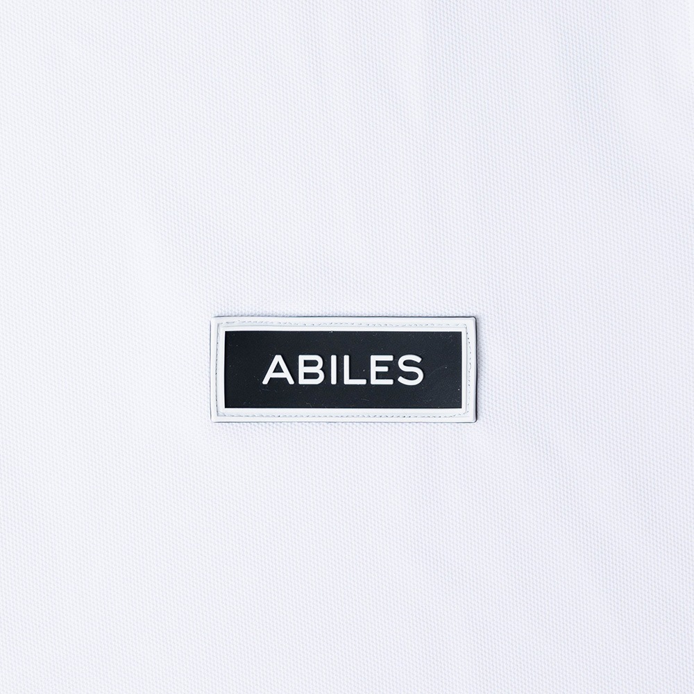 ABILES POWER Polo-Shirt 【白×白ワッペン】