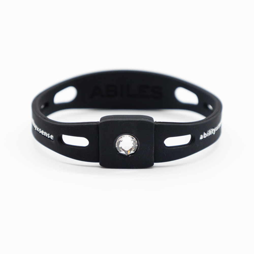【公式オンラインショップ限定】ABILES PLUS クリスタルブレスレット/アンクレット　【黒】