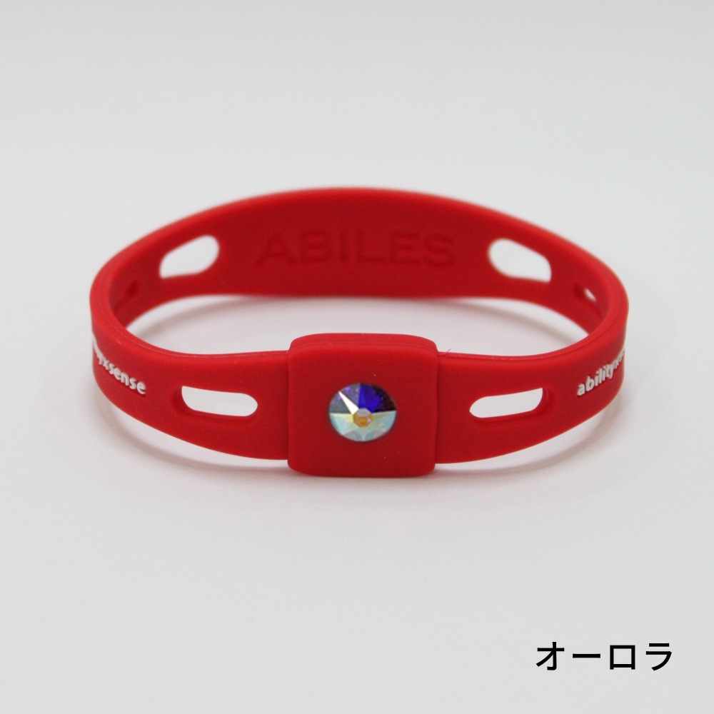 【公式オンラインショップ限定】ABILES PLUS クリスタルブレスレット　【赤】
