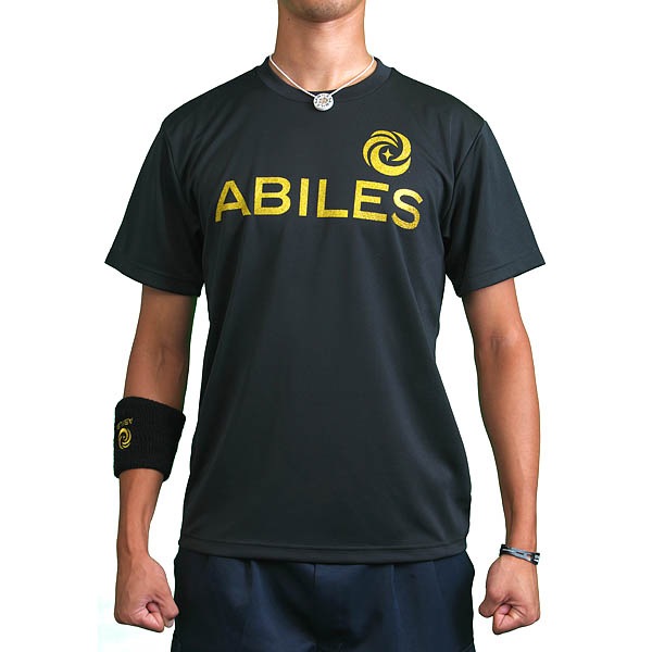 ABILES POWER Tシャツ【黒×金】