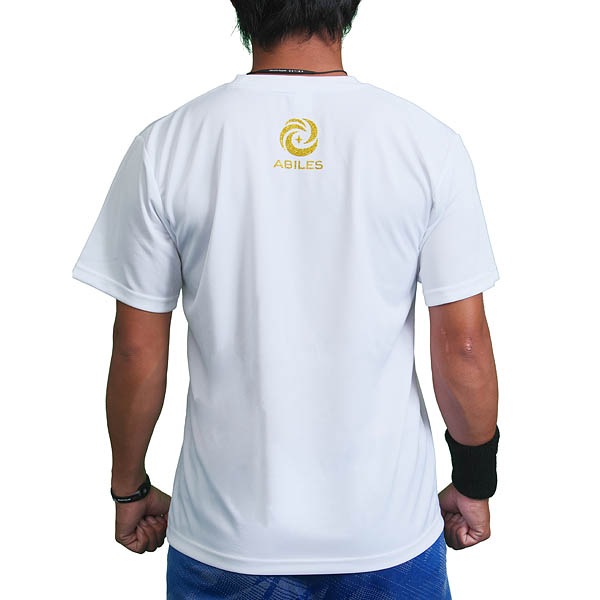 ABILES POWER Tシャツ【白×金】