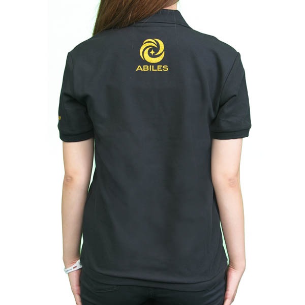 ABILES POWER ポロシャツ【黒×金】