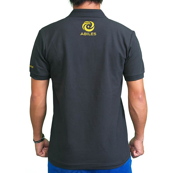 ABILES POWER ポロシャツ【黒×金】