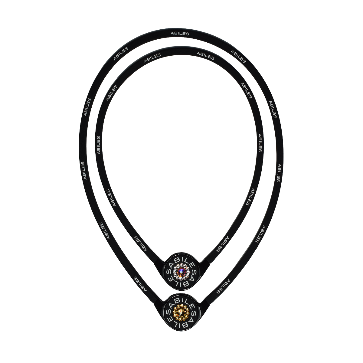 ABILES PLUS ネックレスFORCE Crystal【黒】