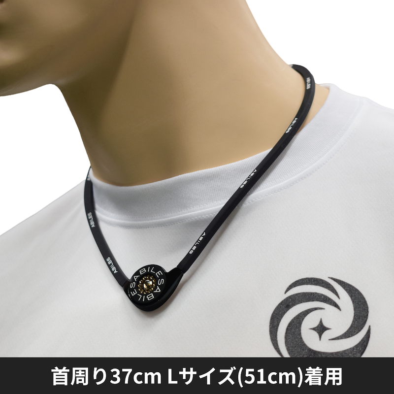 ABILES PLUS ネックレスFORCE Crystal【黒】