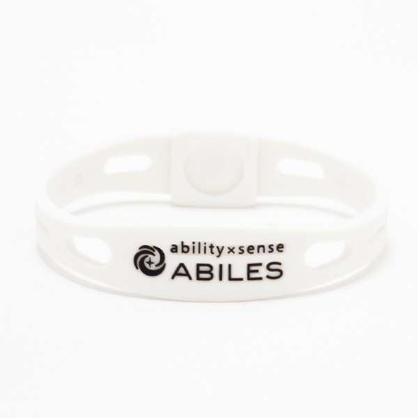 【公式ショップ限定】ABILES PRO Crystal ブレスレット/アンクレット【白×クリスタル】