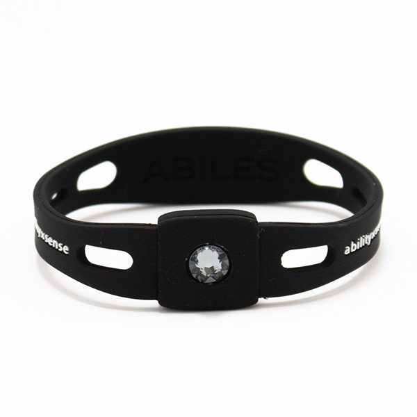 【公式ショップ限定】ABILES PRO Crystal ブレスレット/アンクレット【黒×シルバーナイト】