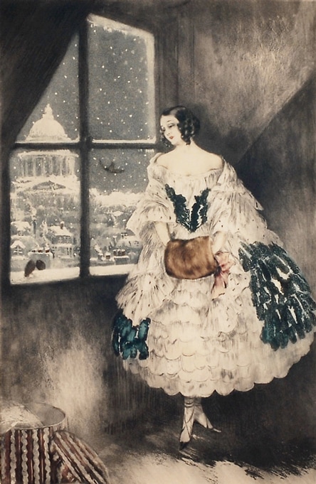 ルイ・イカール、ミミ、希少限定画集画、新品高級額装付、状態良好 ルイ・イカール 「ミミ」 | | アトリエ・ブランカ