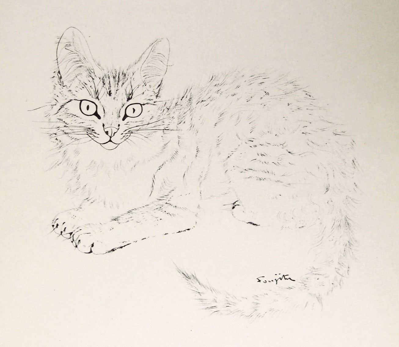 藤田嗣治 「夜と猫・III」 | | アトリエ・ブランカ