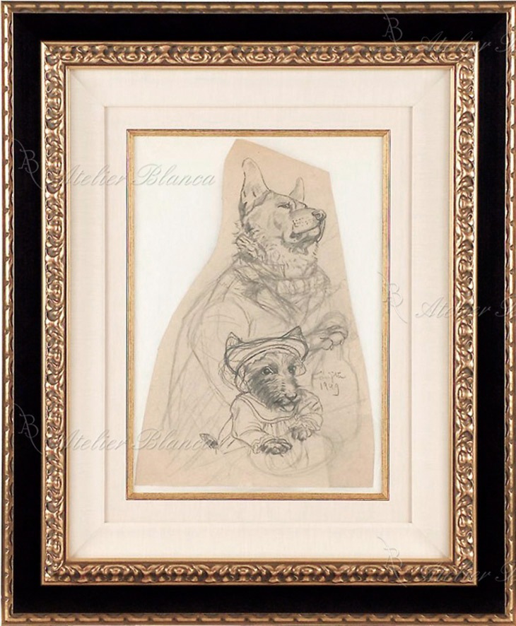 藤田嗣治 「犬『動物宴』より」 | | アトリエ・ブランカ