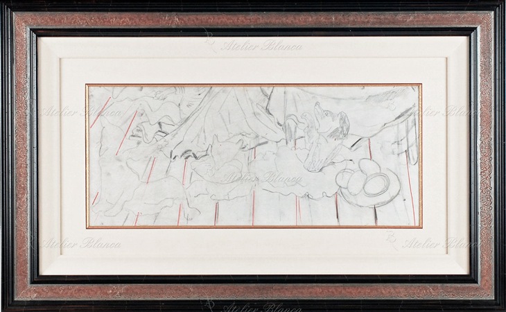 藤田嗣治 「キツネ（四匹の） 『ラ・フォンテーヌ頌』より