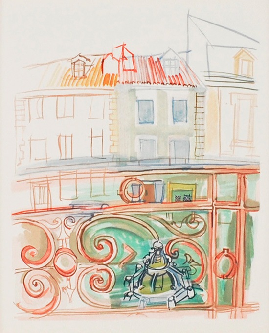 ラウル・デュフィ　「リベラシオンのメニュー」　絵画 ラウル・デュフィ 「リベラシオンのメニュー」 | | アトリエ