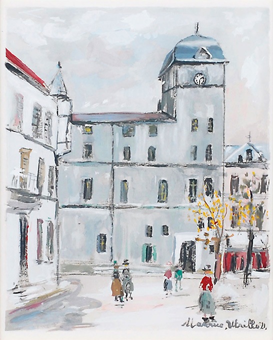Maurice Utrillo　古びた 中学校 モーリス・ユトリロ 「古い中学校」 | | アトリエ・ブランカ