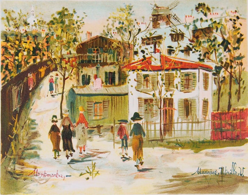 モーリス・ユトリロ 油彩画 1953年制作 モーリス・ユトリロ 油彩画 1953年制作 art