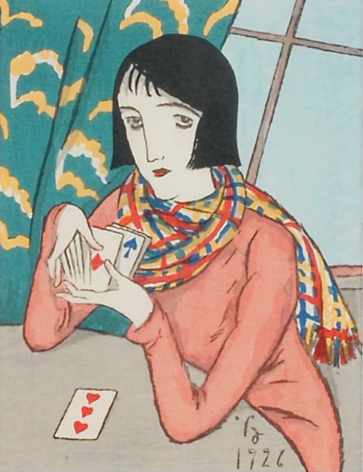 竹久夢二 「占（挿絵）」 | | アトリエ・ブランカ