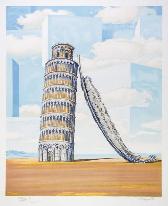 ルネ・マグリット「旅の記憶」、希少画集より、状態良好、新品高級額装付 ルネ・マグリット 「旅の思い出 (1961)」 | | アトリエ・ブランカ