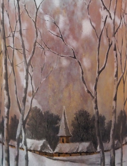 ドーム兄弟 「オランダ雪景色文花瓶」 | | アトリエ・ブランカ