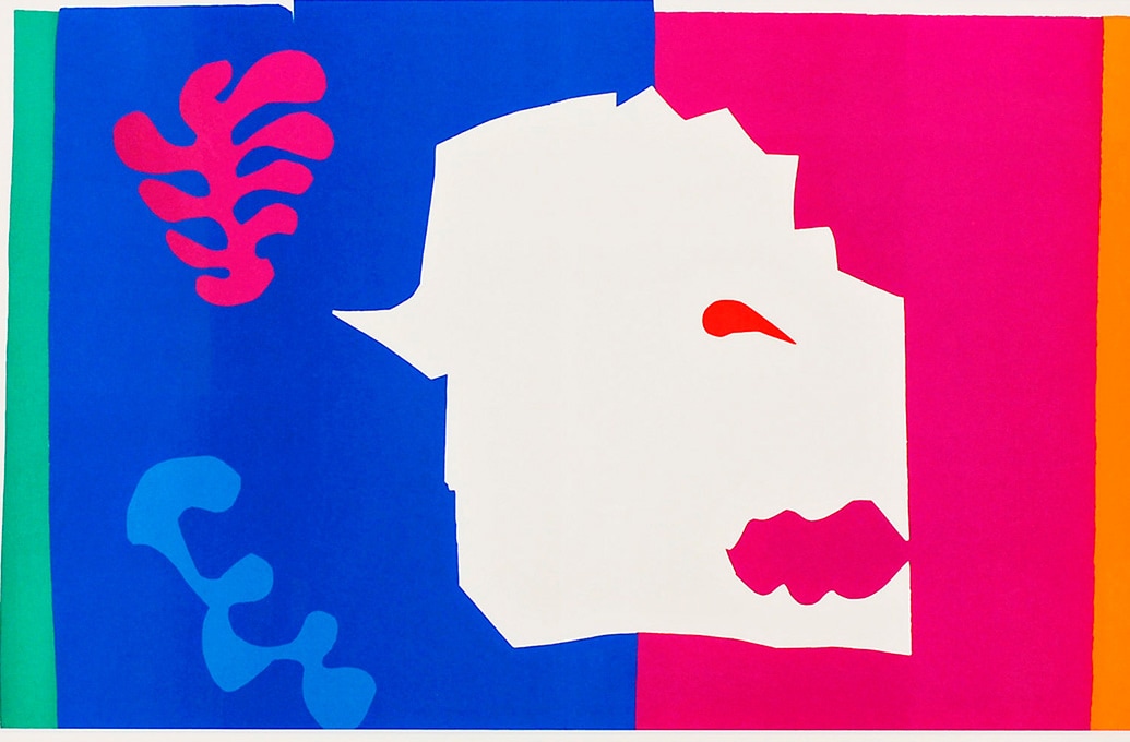 ★アトリエ直購入★ 著名フランスアーティスト キャンバスアート 青 赤 アンリ・マティス 「狼」 | | アトリエ・ブランカ