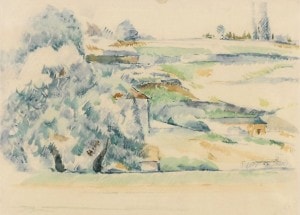 ポール・セザンヌ、四人の浴婦、希少画集画、新品額装付 ポール・セザンヌ、四人の浴婦、希少画集画、新品額装付