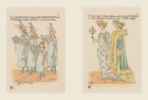 リトグラフWalter Craneクレイン『フラワーウェディング』1905年初版 ウォルター・クレイン（Walter Crane） 「A Flower Wedding