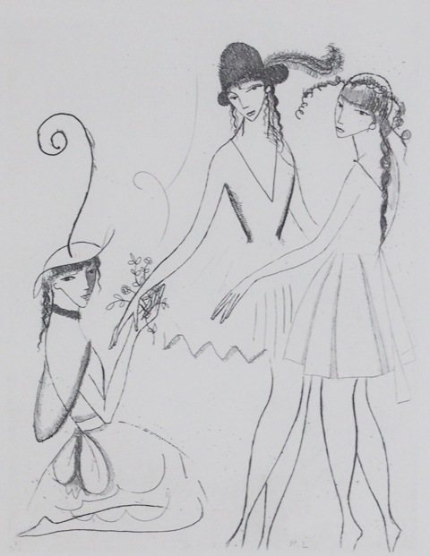 マリー・ローランサン 「イフィジェニー あるいは 三人の踊り子