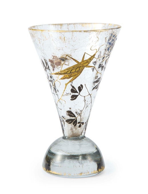 エミール・ガレ 「バッタ・蜂・花文グラス」 | | アトリエ・ブランカ