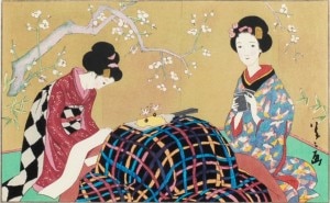 竹久夢二　スプリング　本土のみの方　色状態大変良い状態です。 真作 竹久夢二 SPRING