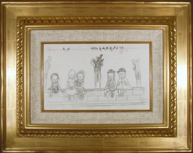 藤田嗣治 「つばめと子供（小）」 | | アトリエ・ブランカ