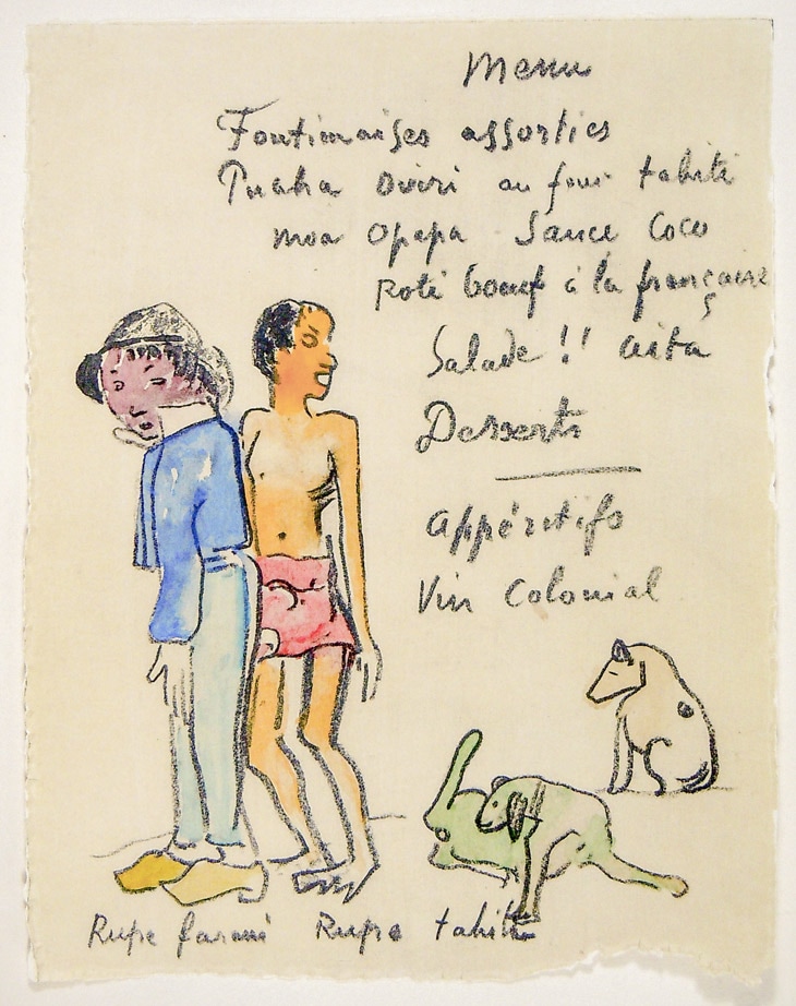 ポール・ゴーギャン 「メニュー・5」 | | アトリエ・ブランカ