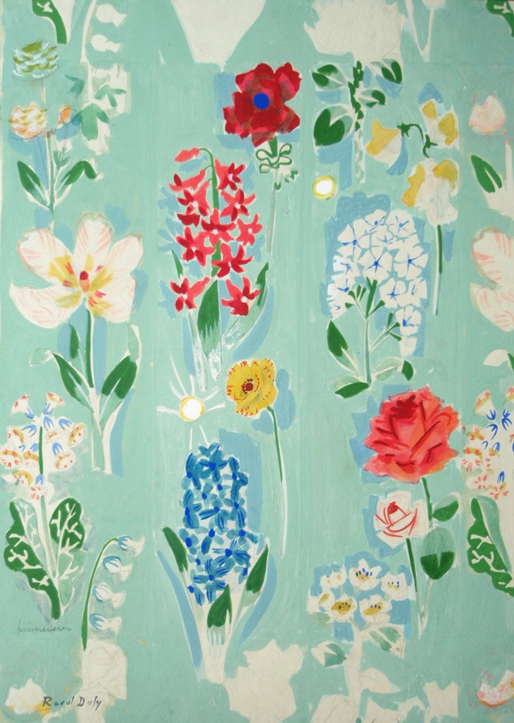 H17KZ7a Raoul Dufy ラウル・デュフィ 花 額装 12号 H17KZ7a Raoul Dufy ラウル・デュフィ 花 額装 12号 RAOUL DUFY