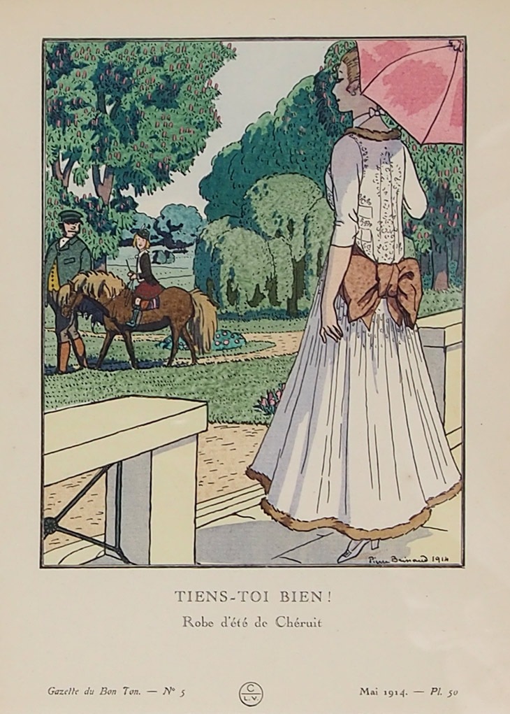 1865年スチール版画◆フランス ファッション画『ヒッポライト・ポーケ』PL89 1865年スチール版画◇フランス ファッション画『ヒッポライト・ポーケ